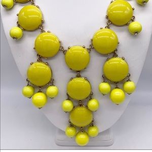 J. Crew Yellow Bubble Necklace